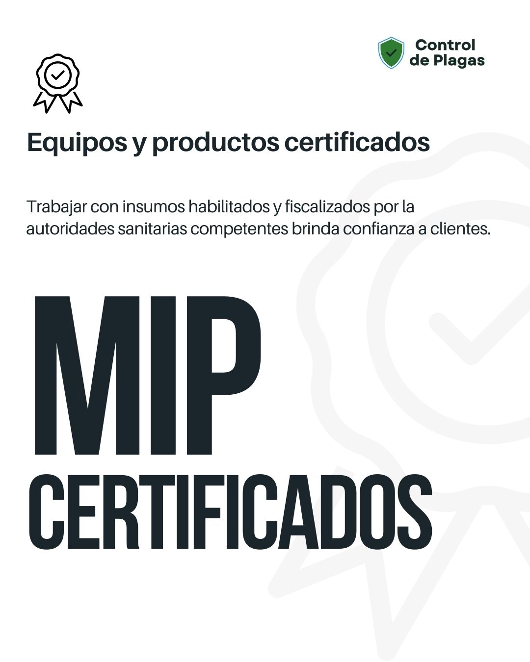 Equipos y productos certificados en control de plagas