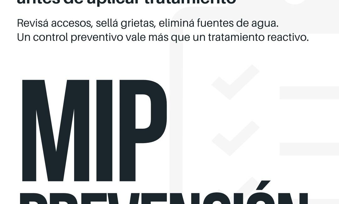 MIP prevención: checklist de inspección antes de aplicar un tratamiento